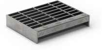 19-W-4 Carbon Steel Bar Grating Stair Treads - 125-36 Smooth (1-1/4