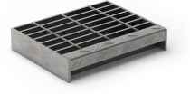 19-W-4 Carbon Steel Bar Grating Stair Treads - 125-42 Smooth (1-1/4