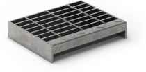 19-W-4 Carbon Steel Bar Grating Stair Treads - 150-36 Smooth (1-1/2