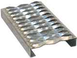 Grip Strut Safety Grating 3-Diamond Plank (1-1/2” Depth, .080 Thick, 7” Width) - 31512-A Aluminum