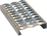 Grip Strut Safety Grating 3-Diamond Plank (1-1/2” Depth, .100 Thick, 7” Width) - 31510-A Aluminum