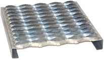 Grip Strut Safety Grating 5-Diamond Plank (1-1/2” Depth, .100 Thick, 11-3/4” Width) - 51510-A Aluminum
