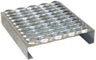 Grip Strut Safety Grating 5-Diamond Plank (2-1/2” Depth, .080 Thick, 11-3/4” Width) - 52512-A Aluminum