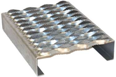 Grip Strut Safety Grating 4-Diamond Plank (2-1/2” Depth, 14 Gauge, 9-1/2