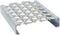  Perf-O Grip Grating 5-Hole Plank (2” Depth, .125 Thick, 10” Width) - P520125 Aluminum
