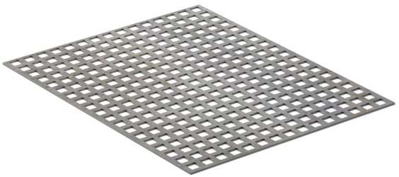 Perforated Metal - Stainless Steel IPA #205 - Square Hole (1